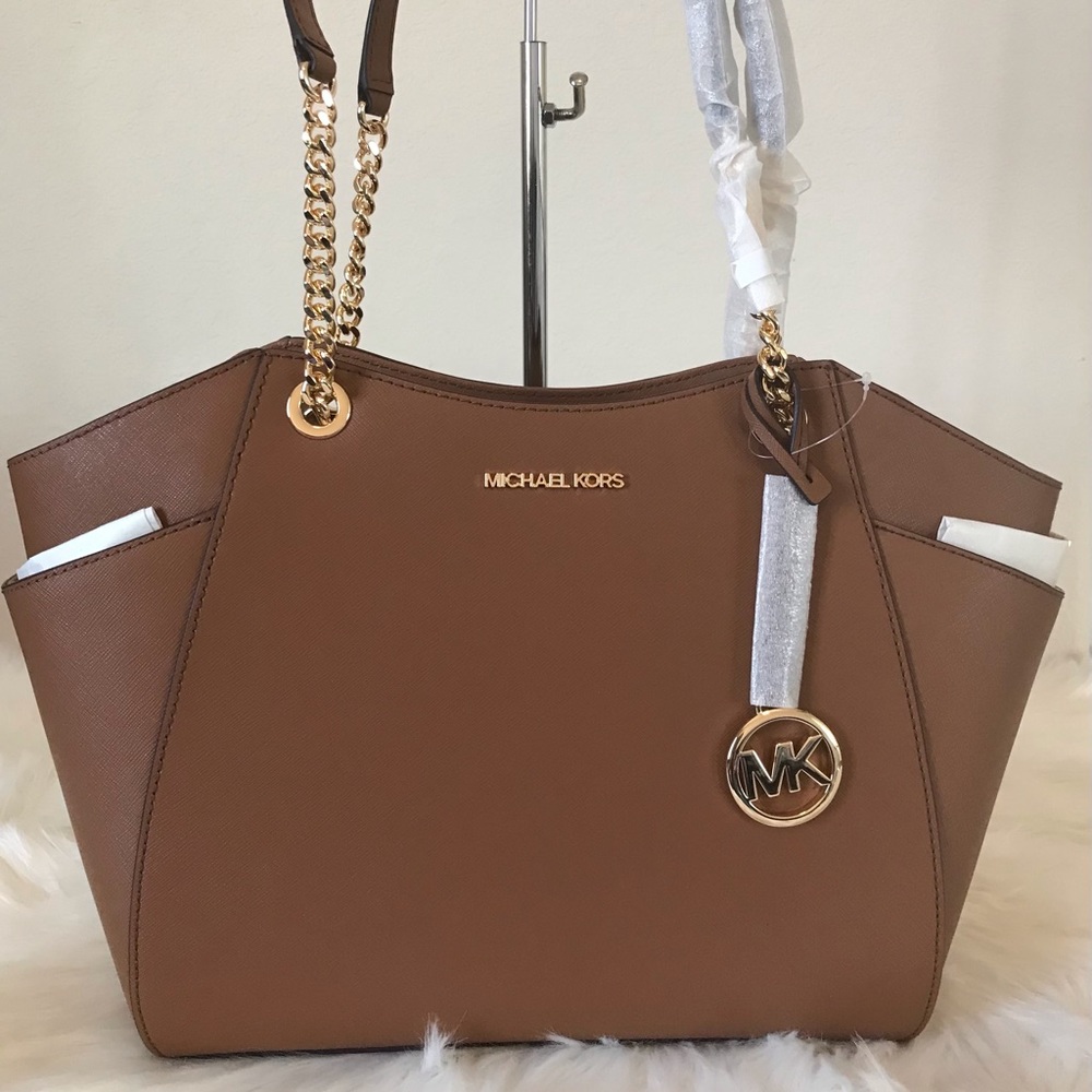 Michael Kors Jet Set LG Saffiano Leather Shldr Bag